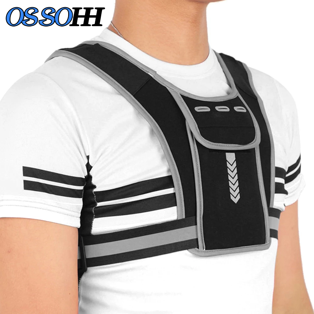 Reflective Vest Cycling - 1 Stück reflektierende Laufweste, atmungsaktive leichte