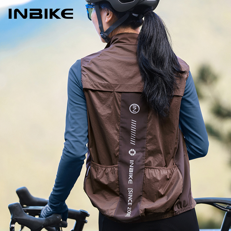 Reflective Vest Cycling - INBIKE Damen Fahrradweste, ärmellos, zum Laufen,