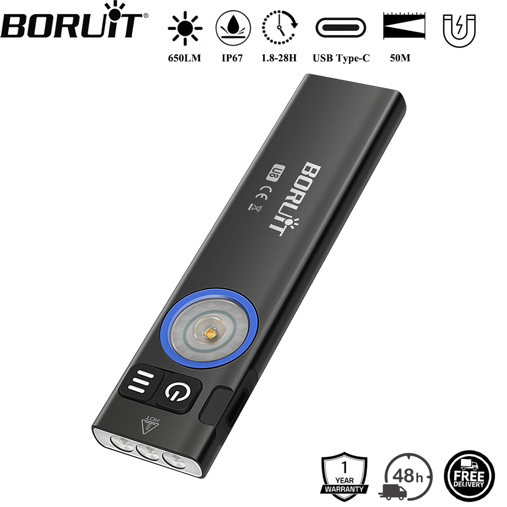 Cycling To Work - BORUiT U8 650LM EDC LED-Taschenlampe Typ