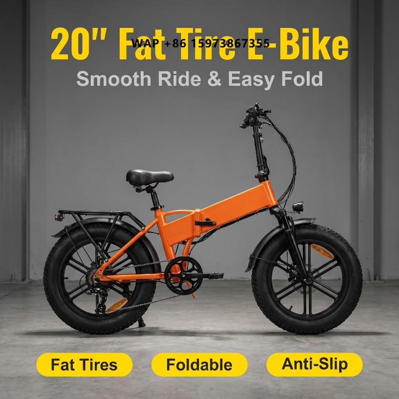 Commuter Biking - Tragbares, faltbares 20-Zoll-Elektro-Mountainbike, 500W, 48V, 13Ah,