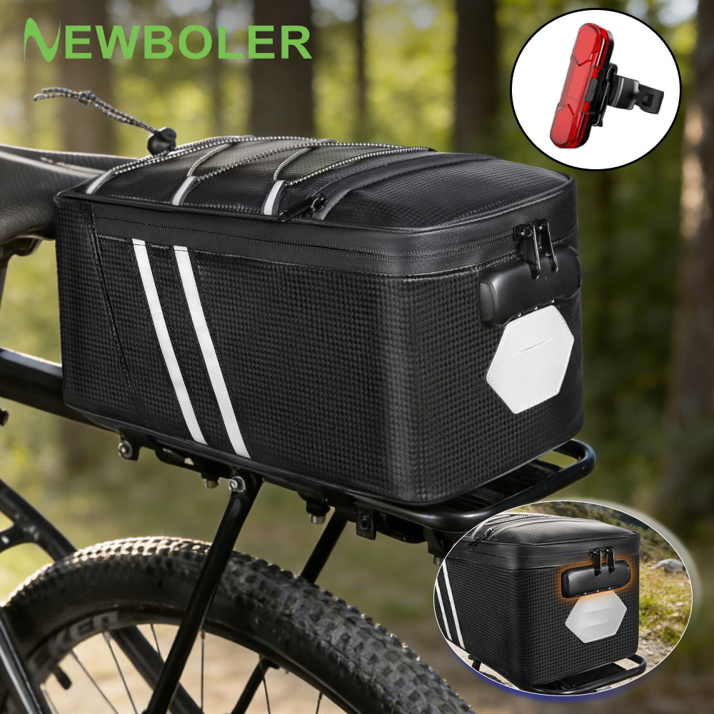 Panniers Waterproof Rear - Fahrrad-Gepäckträgertasche mit Zahlenschloss, MTB-Tasche, Große Kapazität,