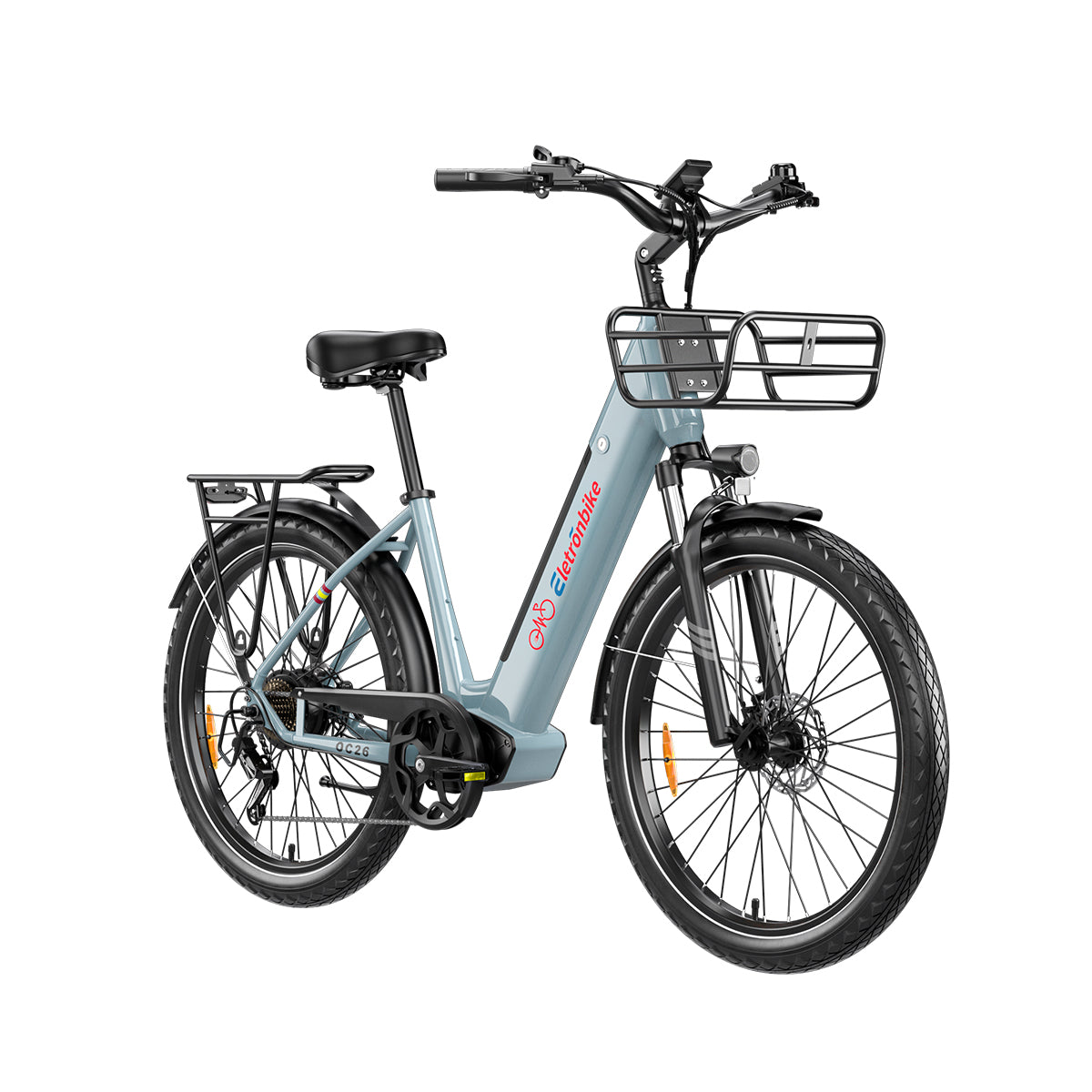 Commuter Biking - ELETRONBIKE OC26 Hinterradnabenmotor aus Aluminiumlegierung, 7-Gang-Sensor,