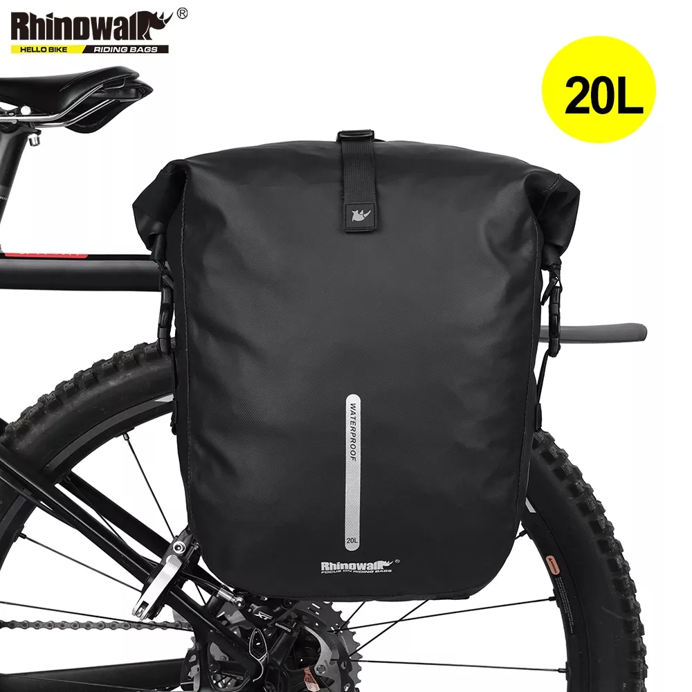 Panniers Waterproof Rear - Rhinowalk Wasserdichte Fahrrad Pannier Rucksack 20L