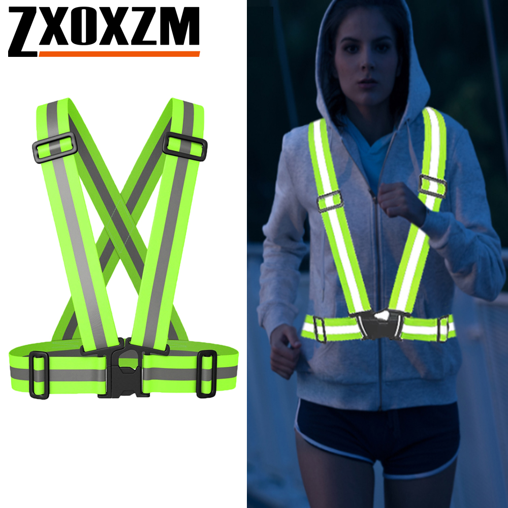 Reflective Vest Cycling - 1 Stück Nachtlaufweste, hohe Sichtbarkeit, reflektierend,