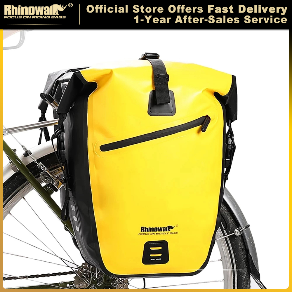 Panniers Waterproof Rear - Rhinowalk Wasserdichte Fahrradtasche 20L/27L Reise-Fahrradtasche Korb
