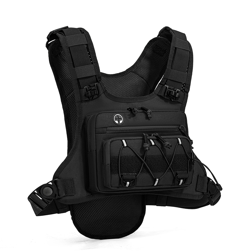 Reflective Vest Cycling - Taktische Tasche, Brustgurt-Weste, Rucksack für Camping