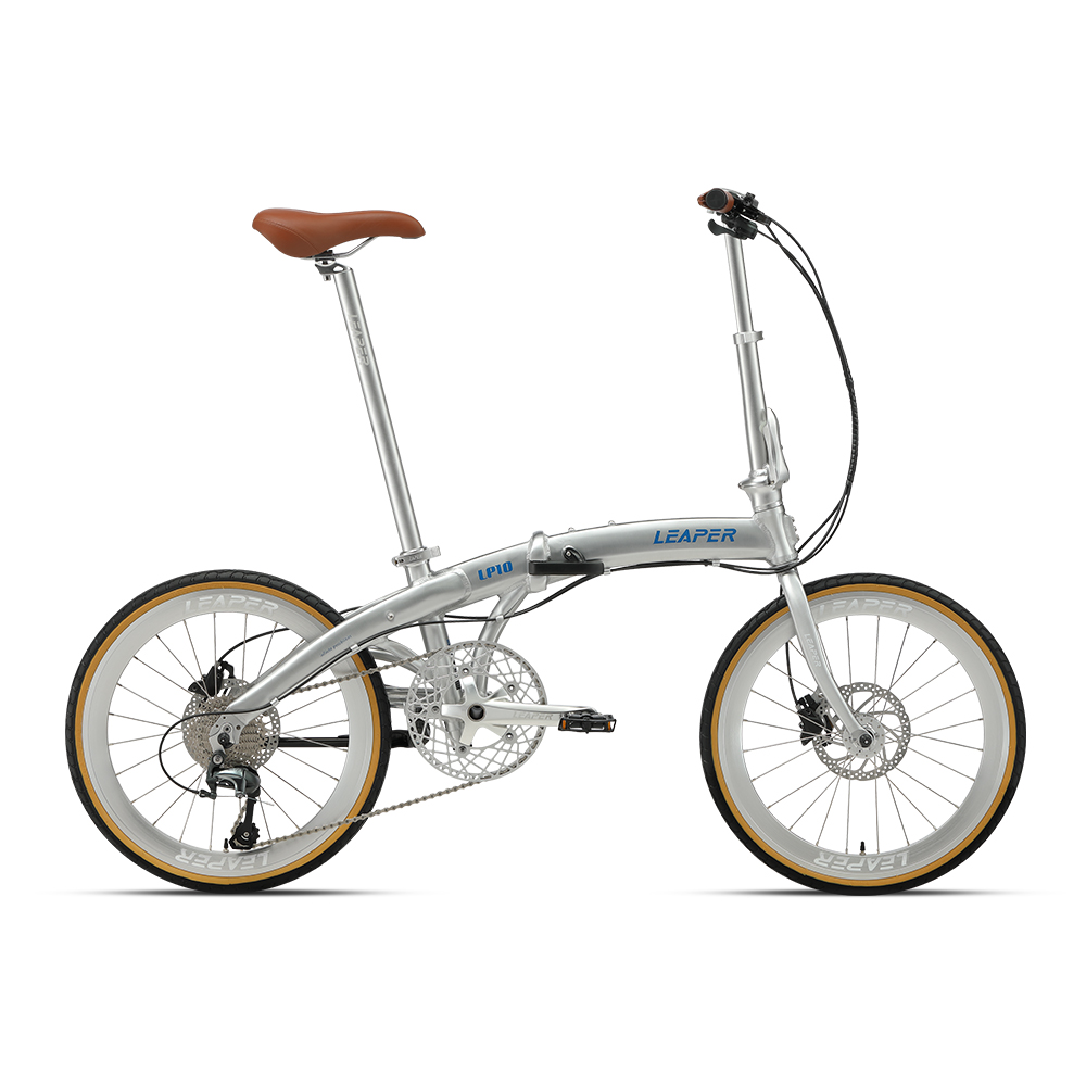 Commuter Biking - Braunes Leder Neues 451mm Aluminium-Legierungsfahrrad mit