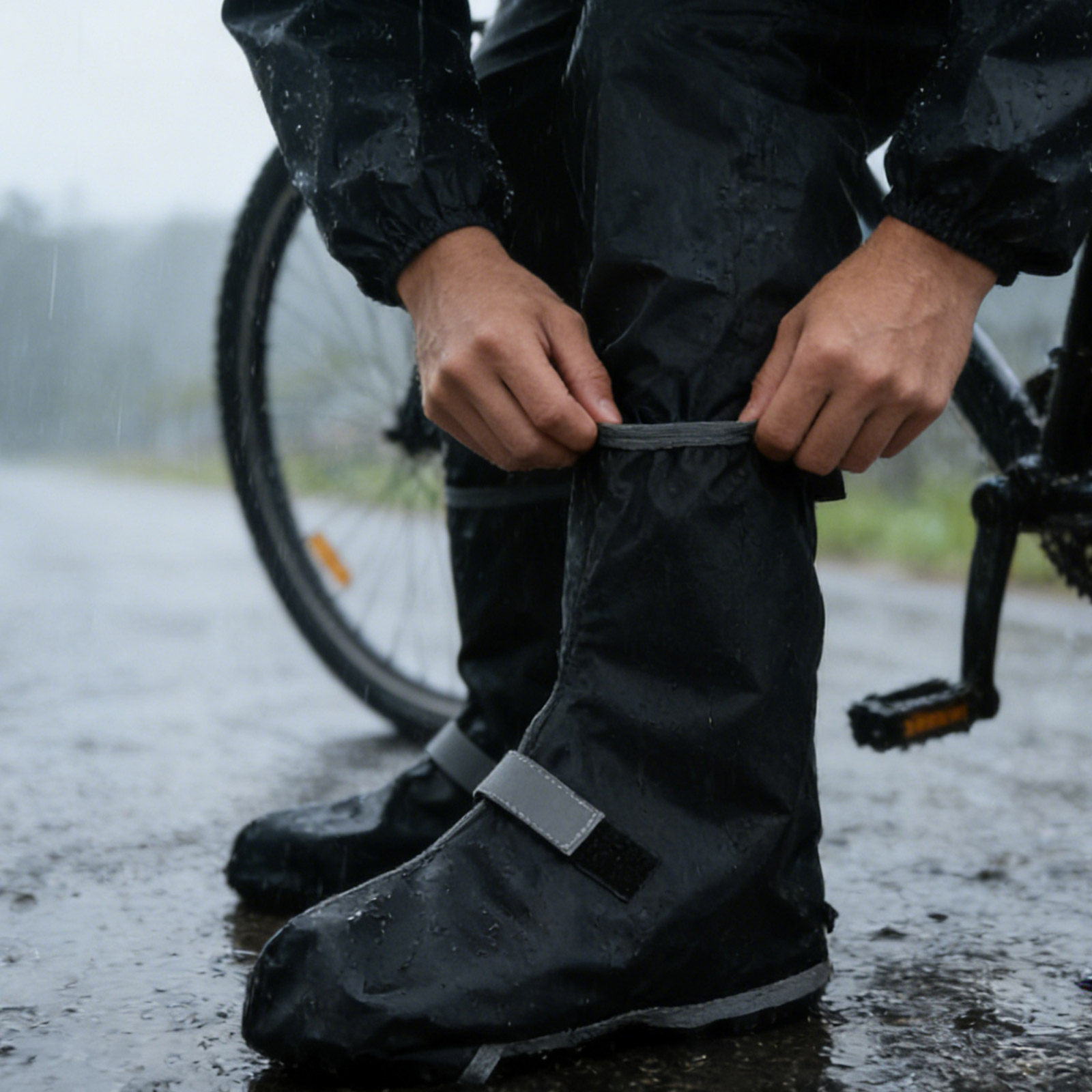1 Paar wasserdichte Fahrrad-Sc – Cycling Commute In Rain Bewertung und Preis