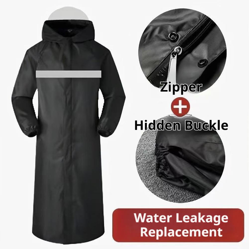 Wasserdichter Regenponcho mit  – Cycling Commute In Rain Bewertung und Preis
