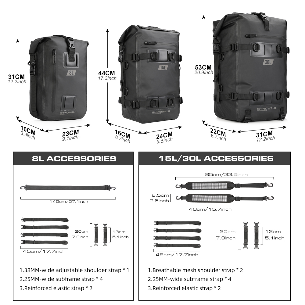 Rhino walk Motorrad Box Top Pa – Panniers Waterproof Rear Bewertung und Preis